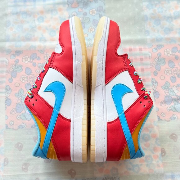 Nike X Lebron James Dunk Low Fruity Pebbles Sneakers - Picture 3 of 10